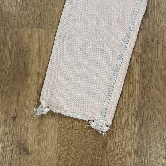 Mother Jeans The Tomcat Ankle Dunked In Trouble Light Pink Size 26 - Picture 5 of 12